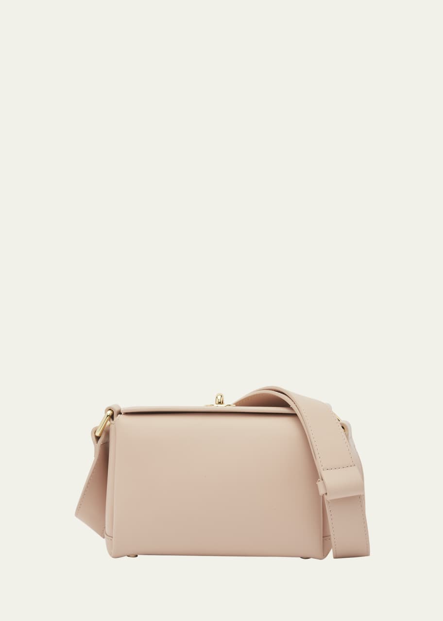 Image 1 of 1: Mini Turn-Lock Leather Shoulder Bag