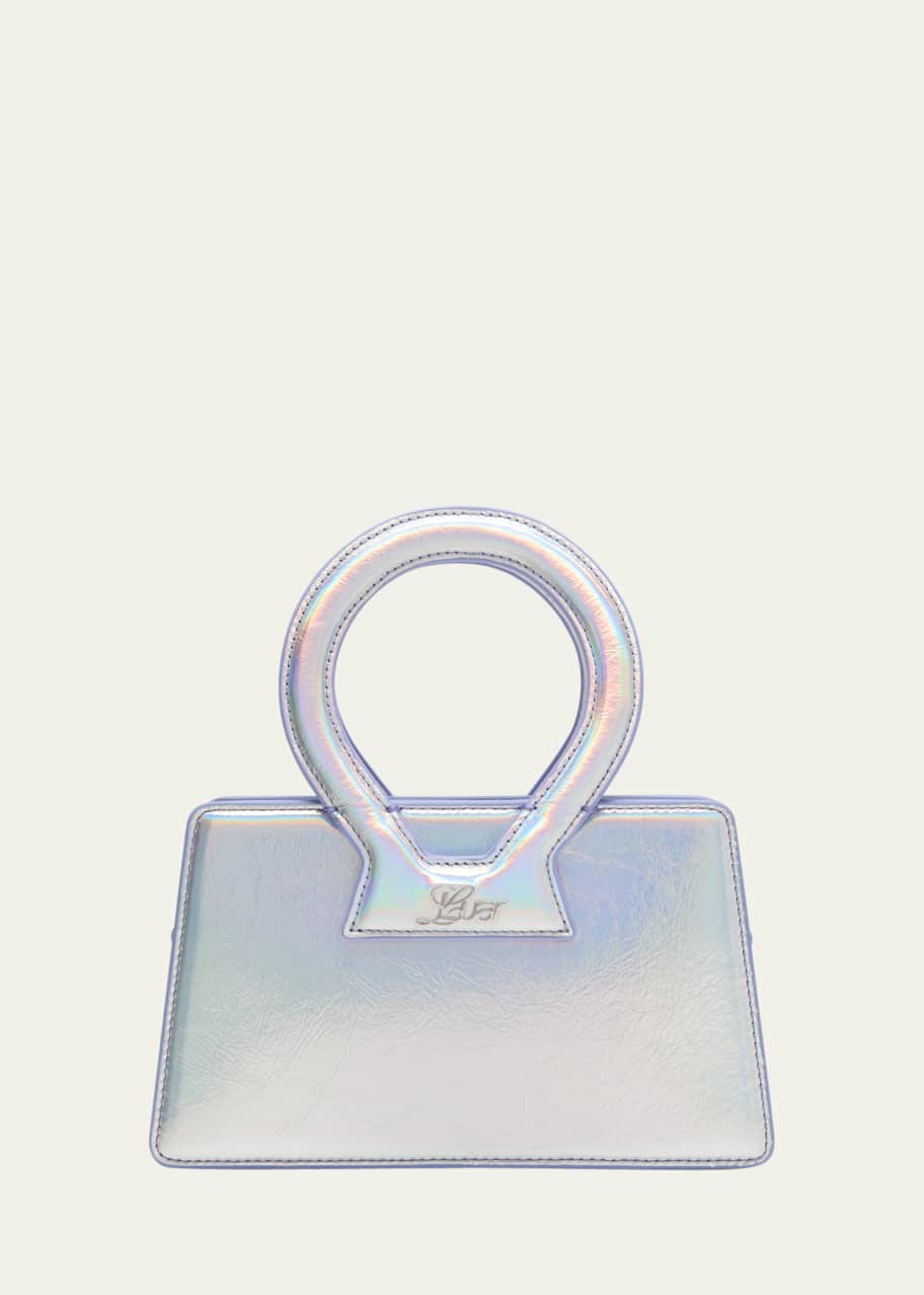 Image 1 of 1: Ana Small Iridescent Top-Handle Bag