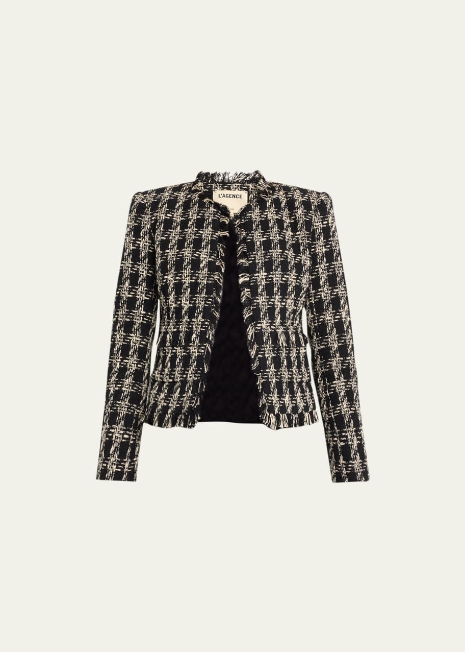 L'Agence Angelina Tweed Jacket - Bergdorf Goodman