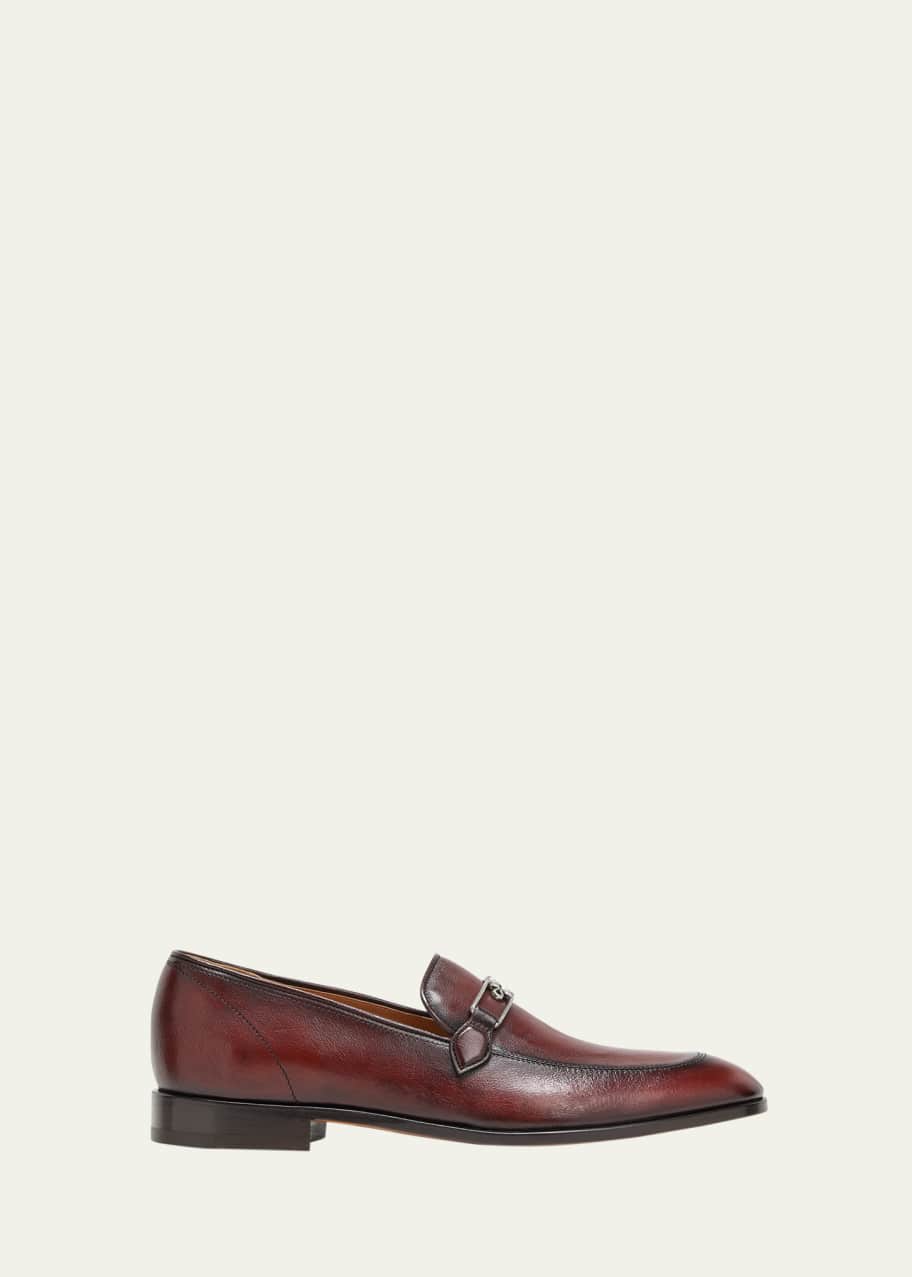 Image 1 of 1: Men's B Volute Buckle Smoking Loafers