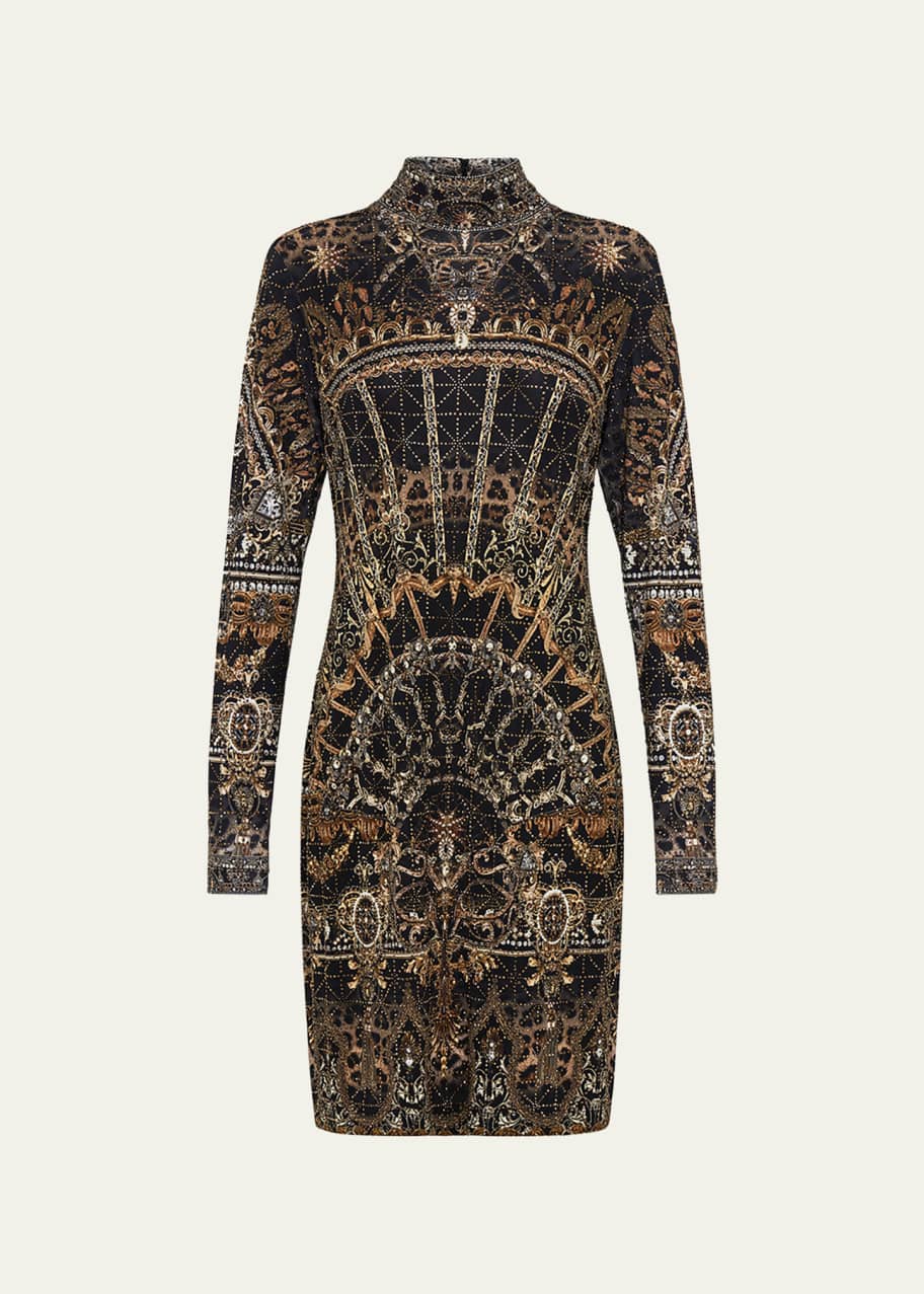 Camilla Allover Hotfix Knit Mini Dress - Bergdorf Goodman