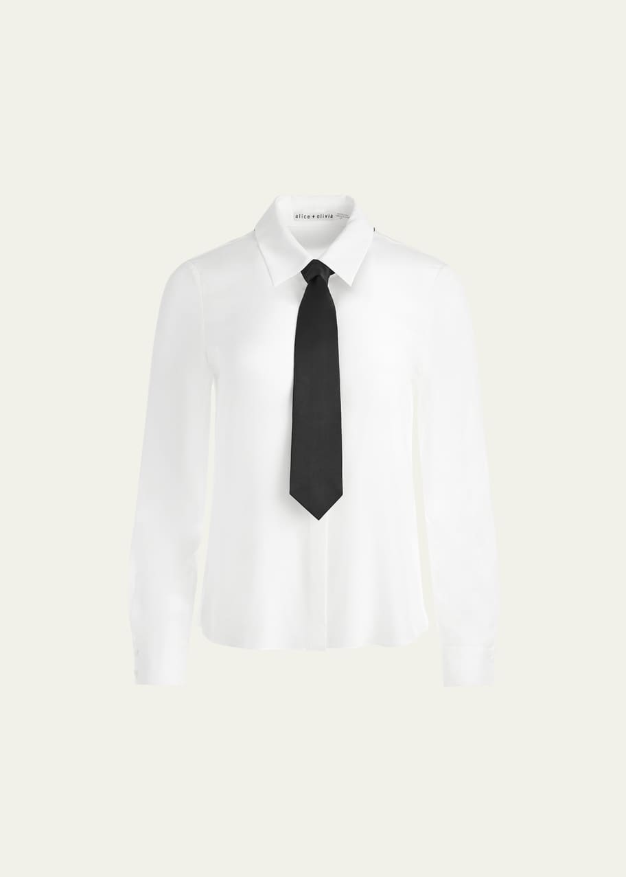 Alice & Olivia Willa Placket Top main image 0