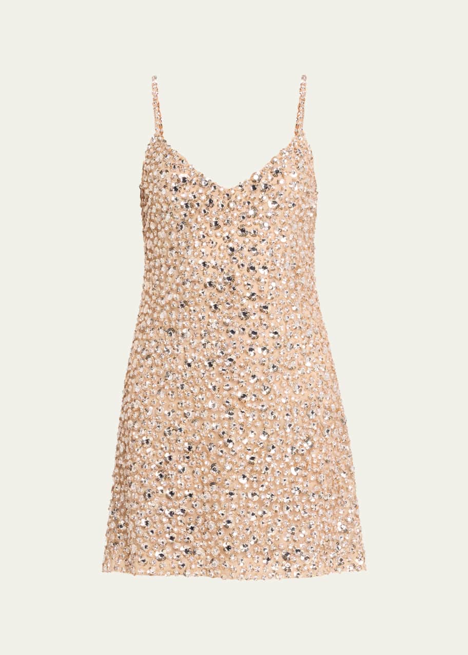 Valentino Garavani Crystal Mini Dress - Bergdorf Goodman
