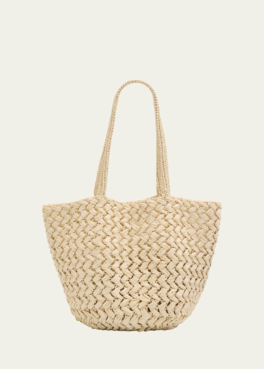 THE ROW Estelle Tote in Raffia - Bergdorf Goodman