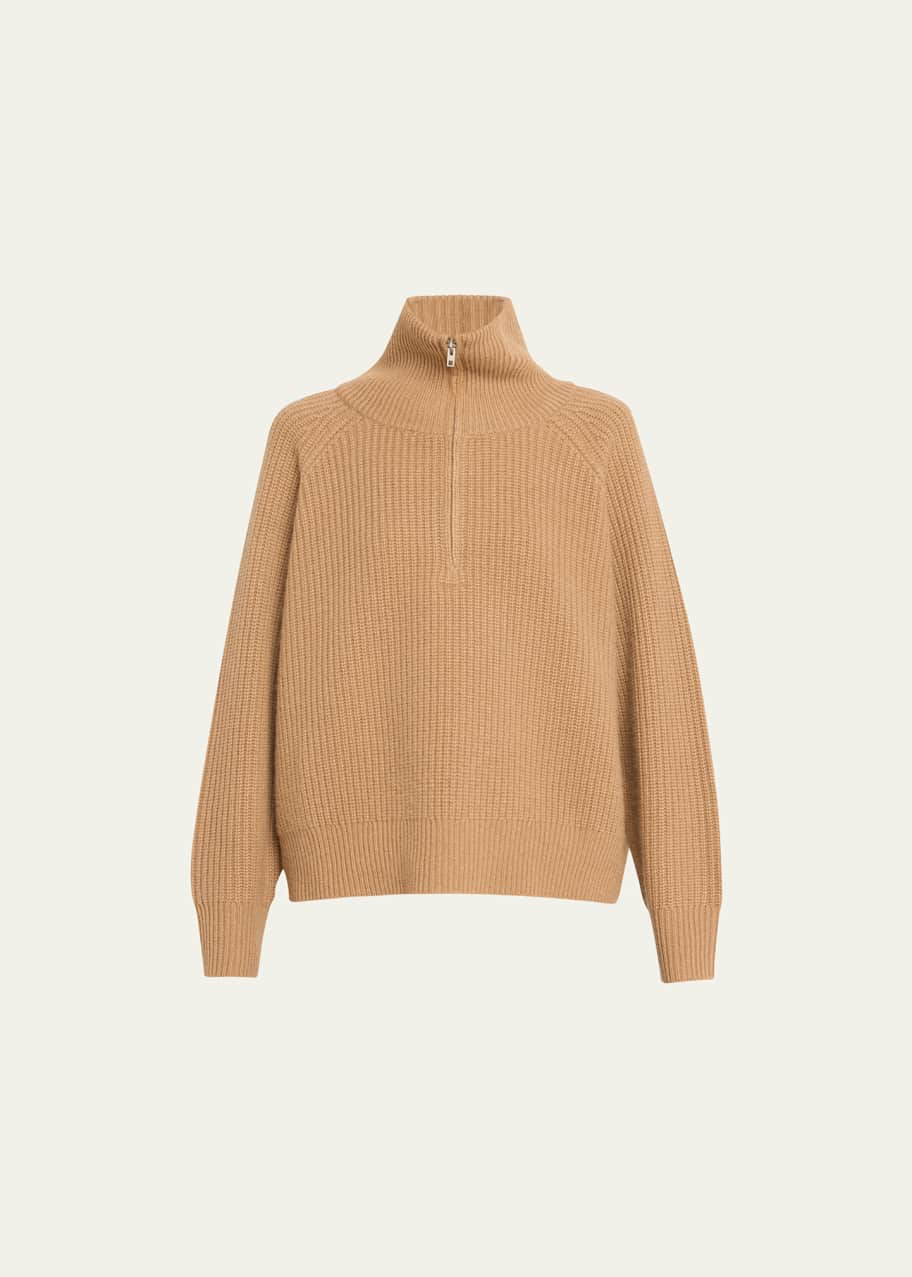Image 1 of 1: Garza High-Neck Cashmere Sweater