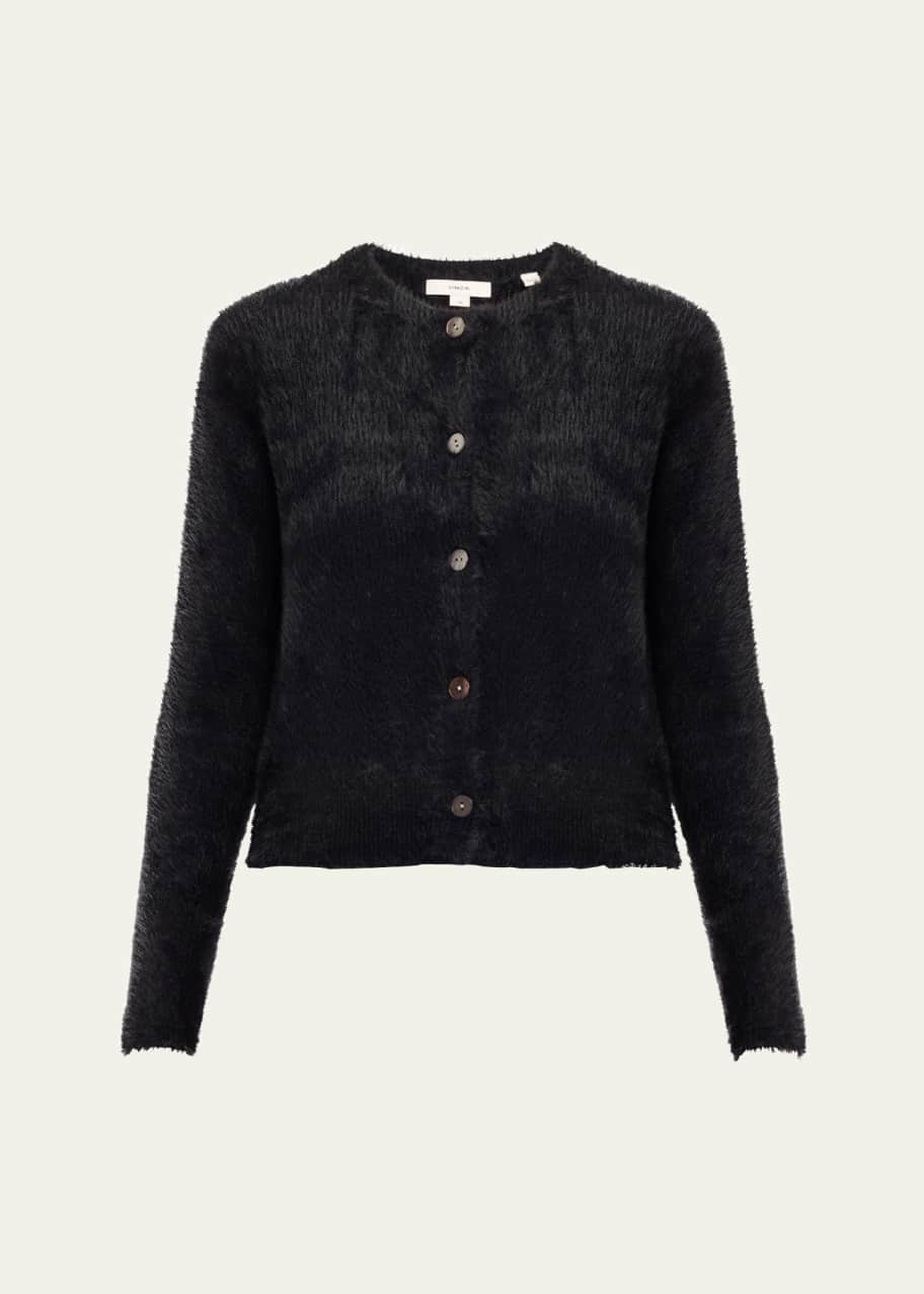 Vince Mother-of-Pearl Eyelash Knit Cardigan - Bergdorf Goodman