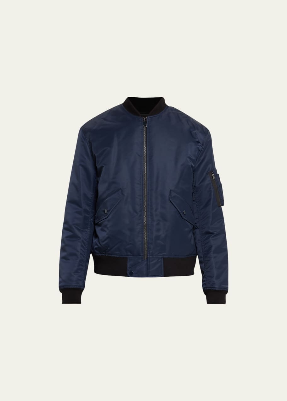 Men s Nylon Bomber Jacket