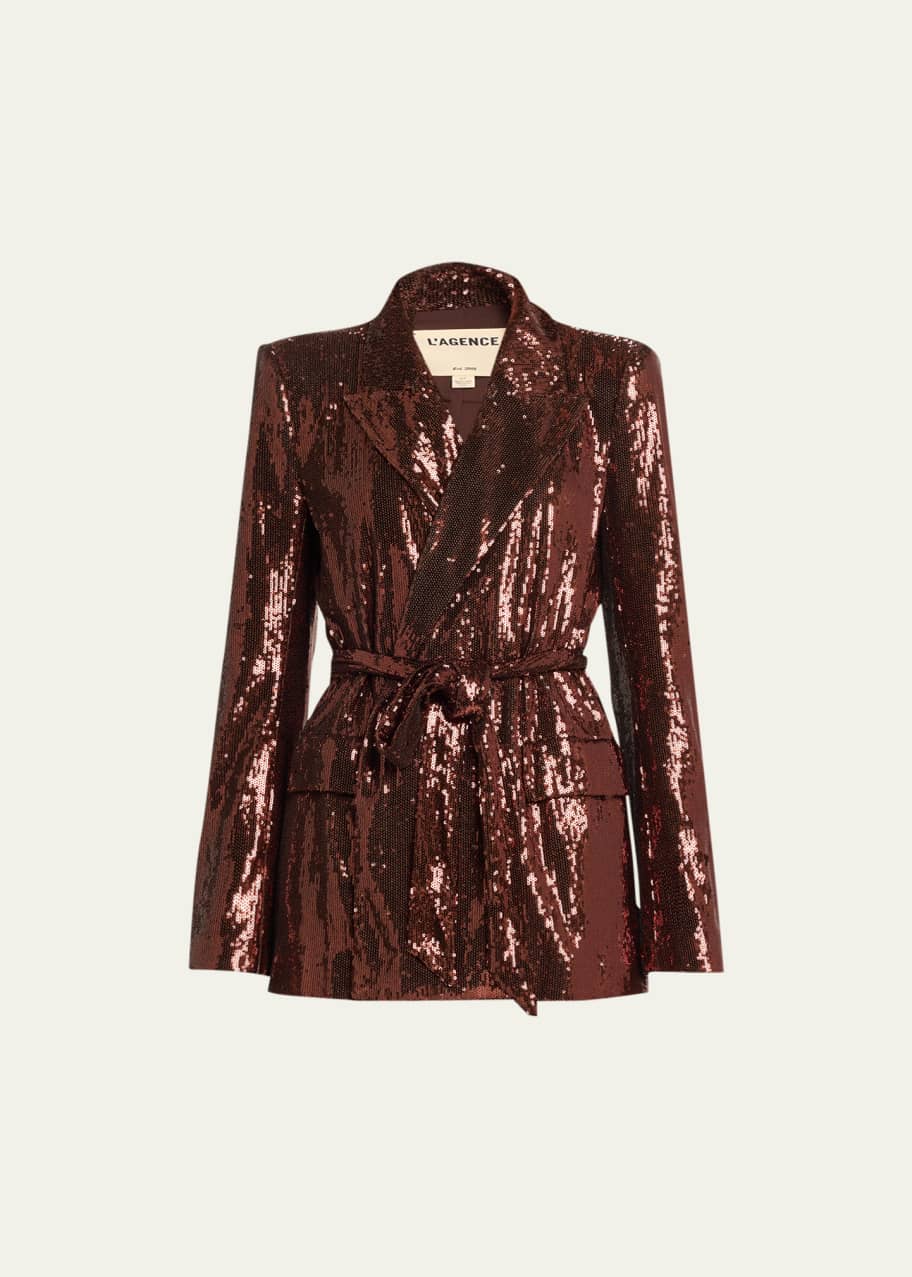 burgundy sequin blazer dress Burgundy Tuxedo Dress Mermaid Formal Blazer Dress Sequin Elegant Vintage  Long Sleeve Floor Length Satin Peak Lapel 2026