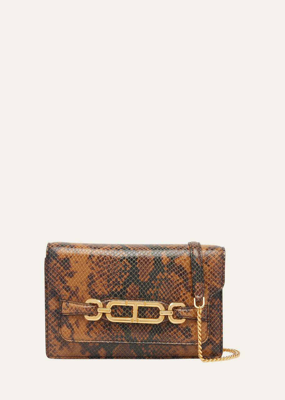 TOM FORD Small Python-Print Shoulder Bag - Bergdorf Goodman