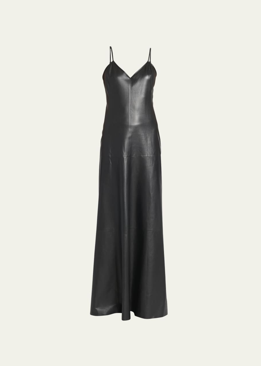 chocolate brown faux leather dress UNDRESS MALOU VEGAN LEATHER MIDI DRESS IN CHOCOLATE