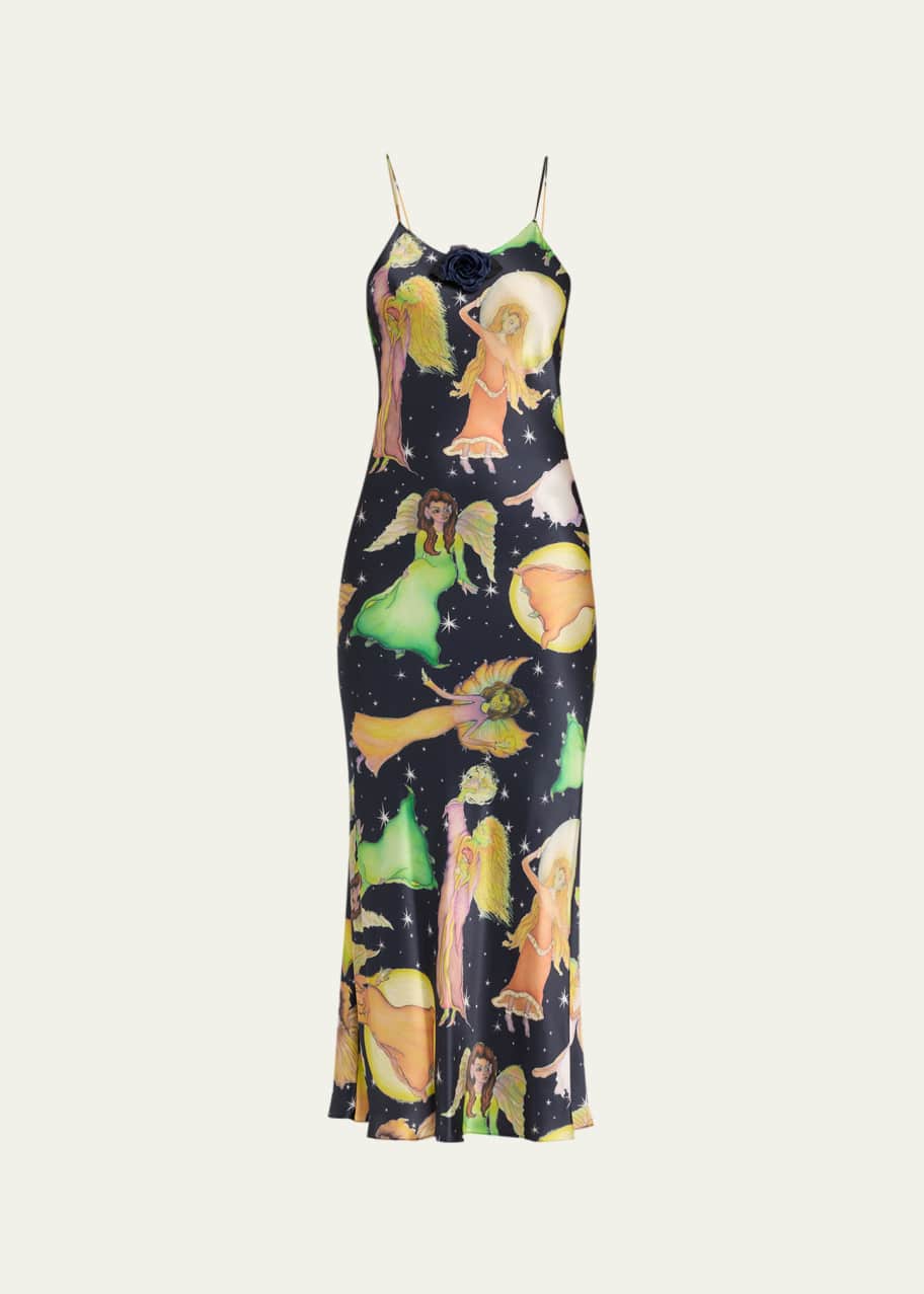 fairy print dress Botanical Cottage Fairy Dress flower fairy cottagecore dress floral print