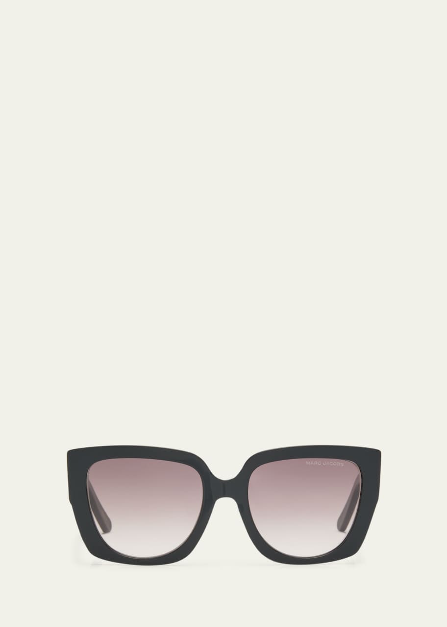 Image 1 of 1: Cut-Out Logo Acetate Butterfly Sunglasses