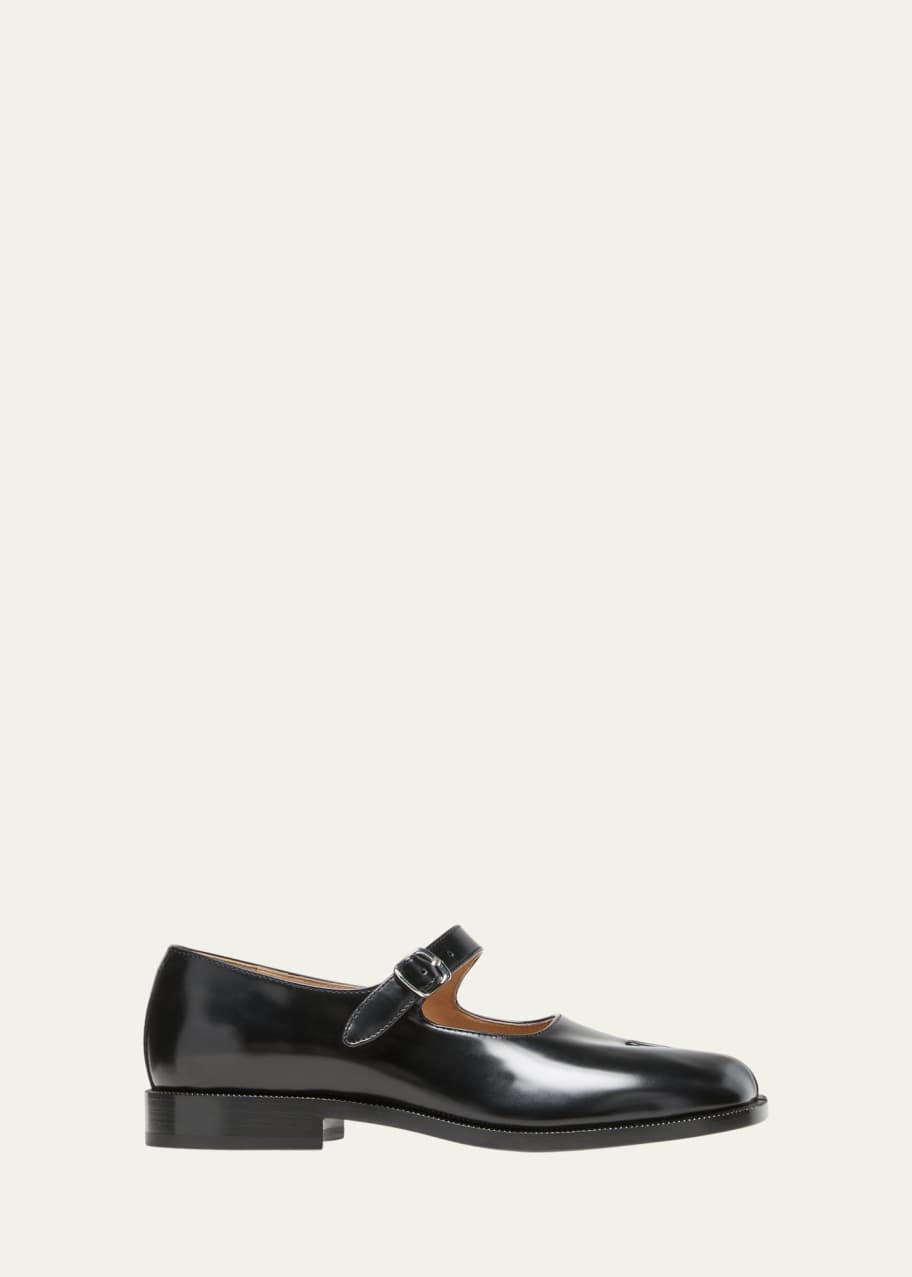 Image 1 of 1: Tabi Leather Mary Jane Ballerina Flats