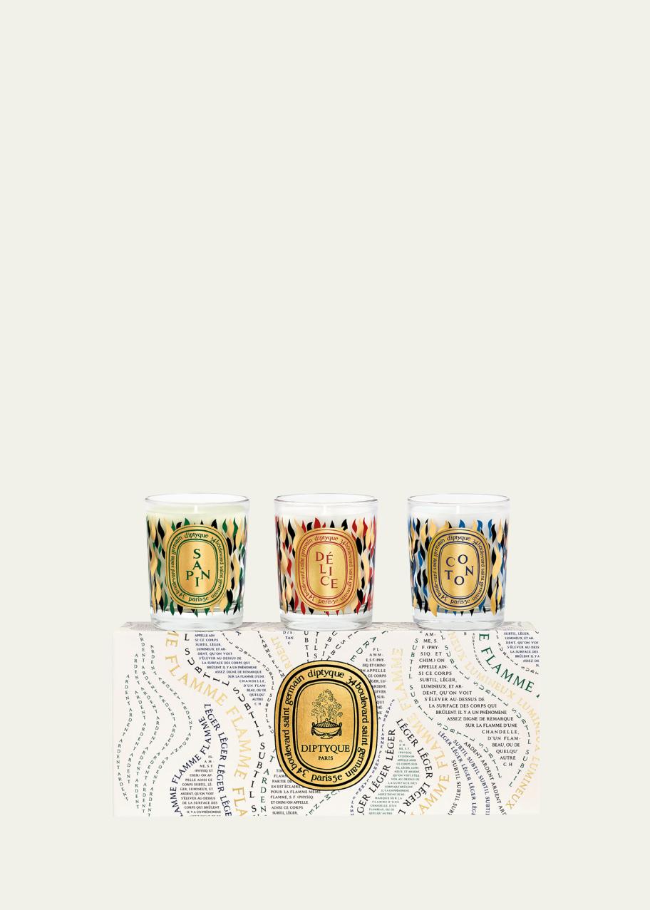 Diptyque Sapin (Pine), Coton (Cotton) & Delice Holiday Candle Gift