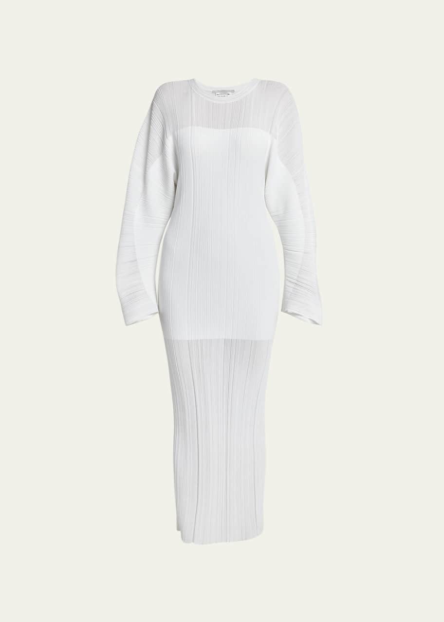 Stella McCartney Lightweight Plisse Knit Maxi Dress - Bergdorf Goodman