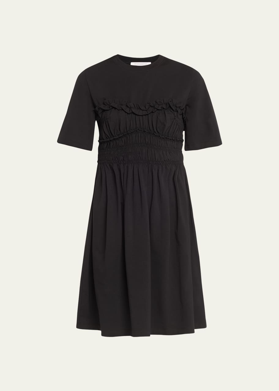 Cecilie Bahnsen Valencia Jersey Flared Dress - Bergdorf Goodman