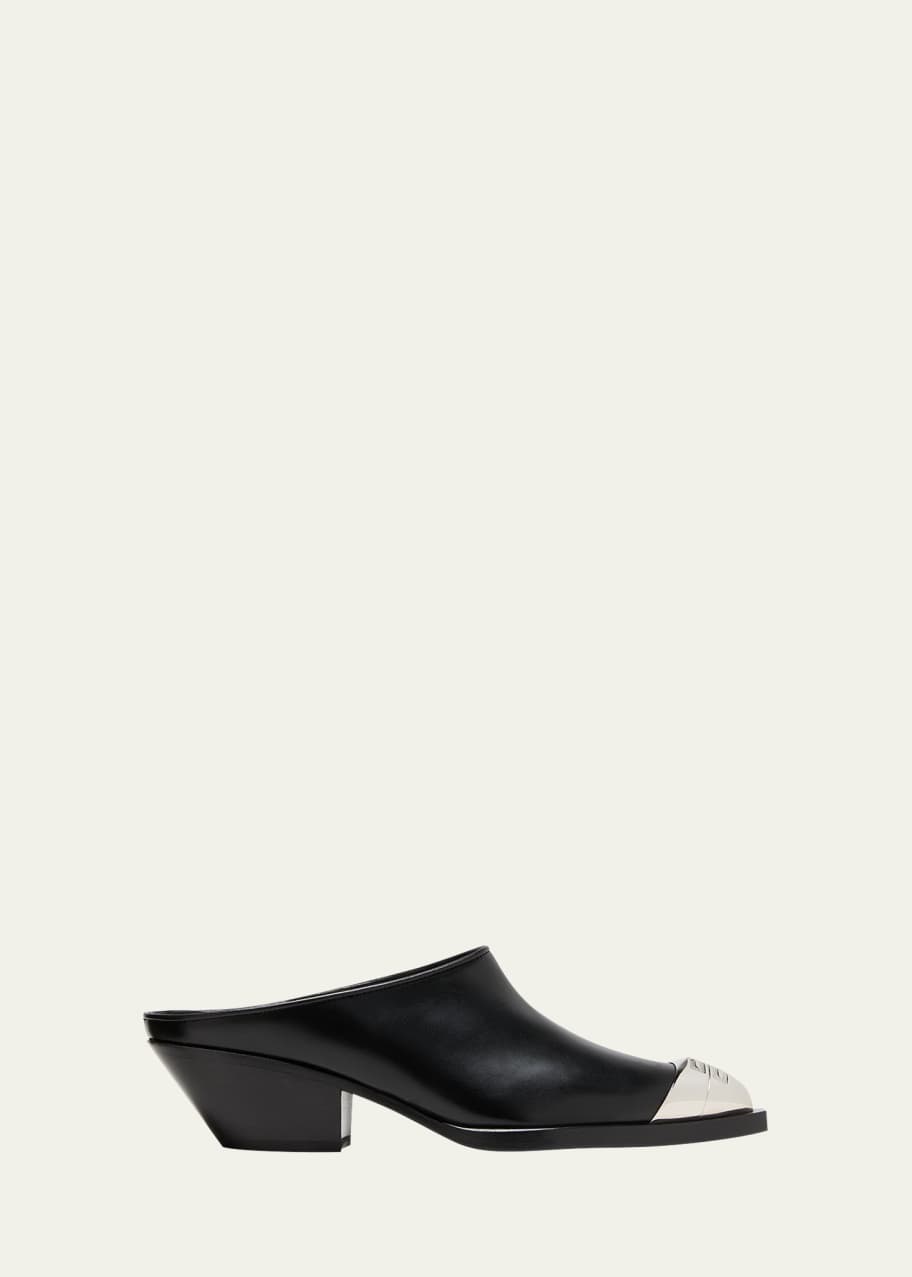 4G Metal Toe Western Mules
