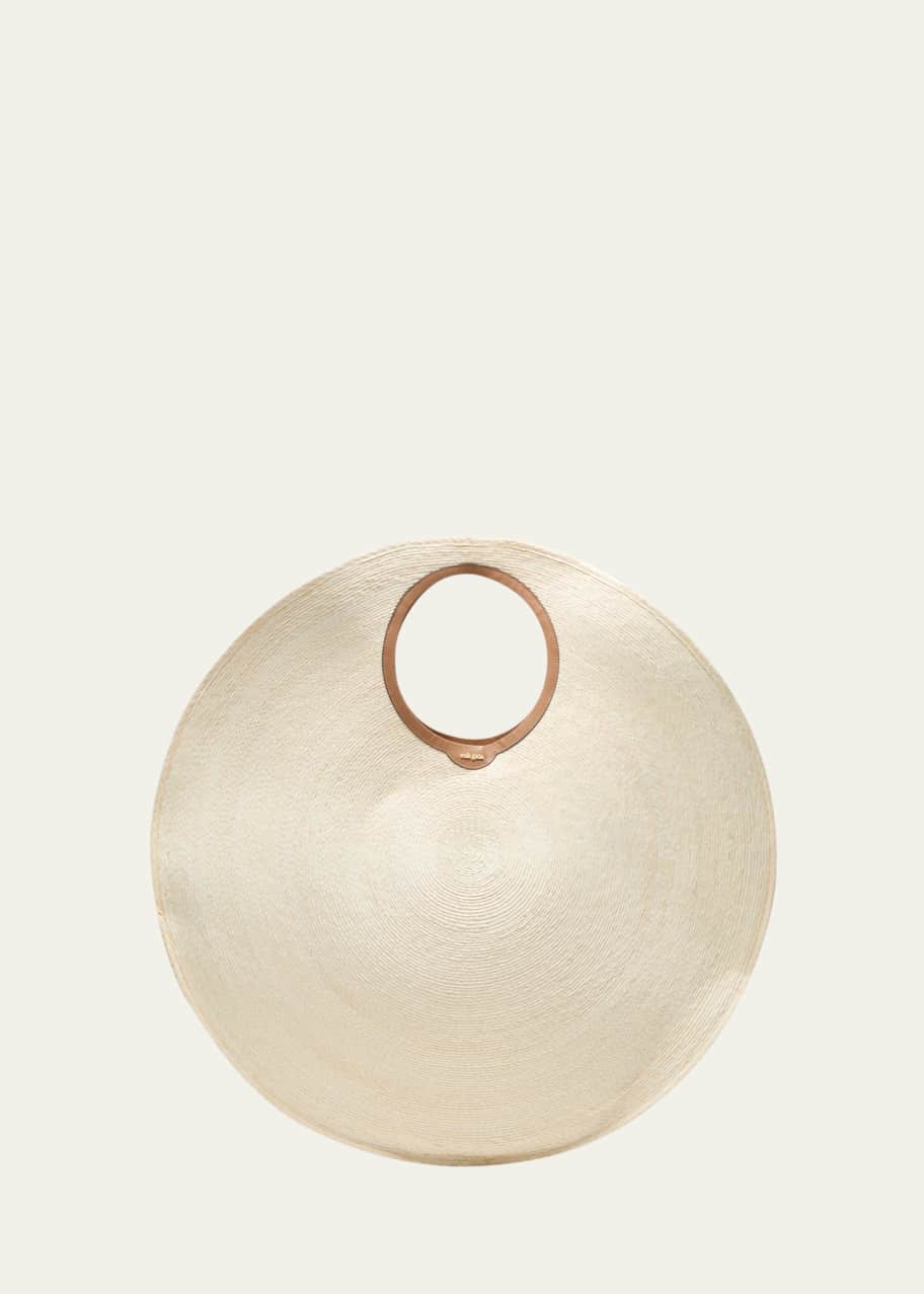 トートバッグ CULT GAIA Amun Bag - Cult Gaia - Raffia - Neutral Cult Gaia Amun XL Round Raffia Shoulder Bag - Bergdorf Goodman