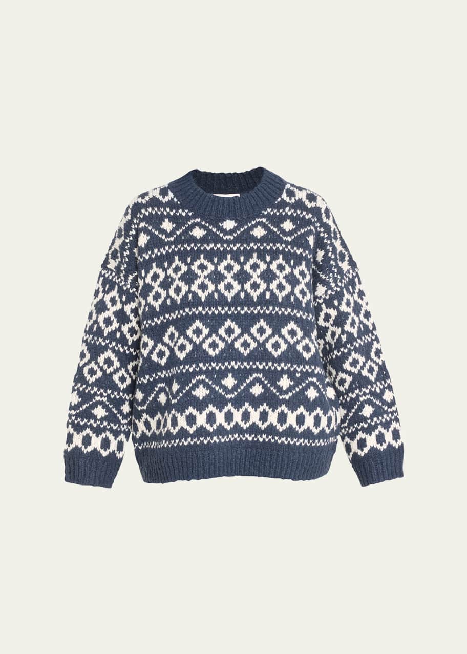 Nordic Wool Blend Fair Isle Sweater