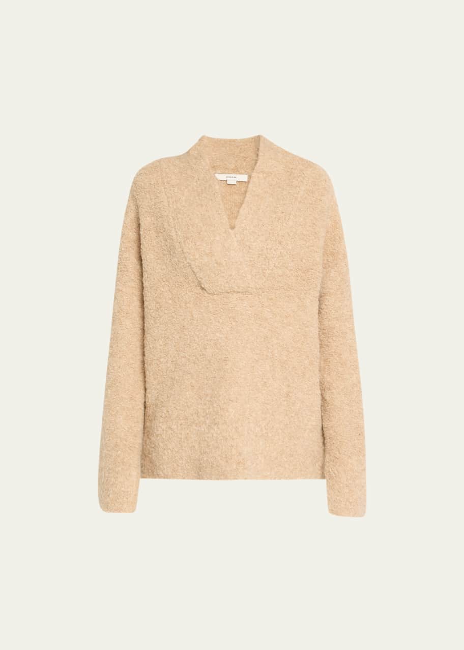 Vince Crimped Shawl Alpaca Wool Blend Sweater Bergdorf Goodman