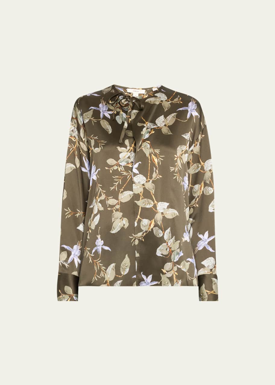 Vince floral blouse deals