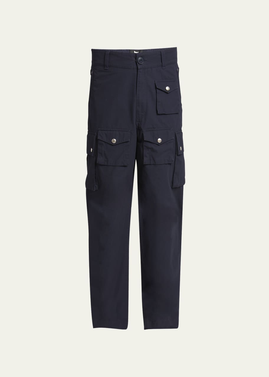 Image 1 of 1: Men's Multi-Pocket Cotton Ripstop Cargo Pants