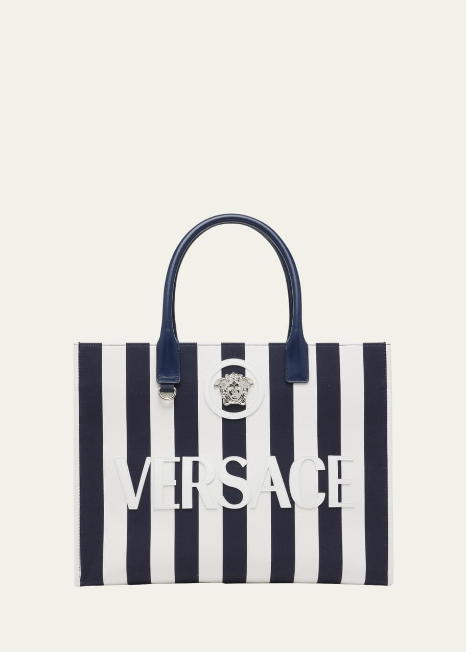 関税送料込Versace Medusa Canvas Tote Bag La Medusa canvas tote bag in beige - Versace | Mytheresa