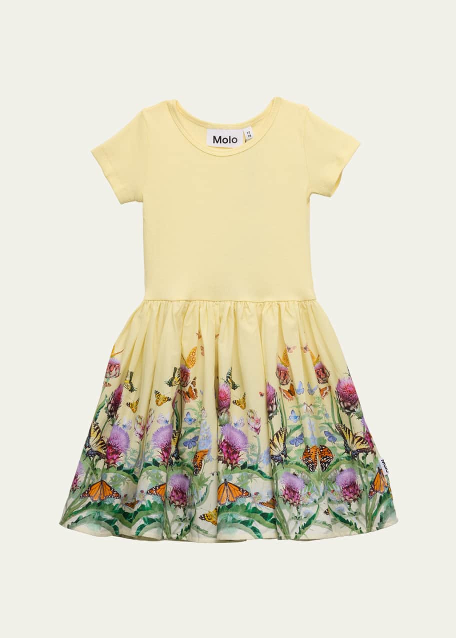 Molo Girl's Cissa Combo Dress, Size 3T-6 - Bergdorf Goodman