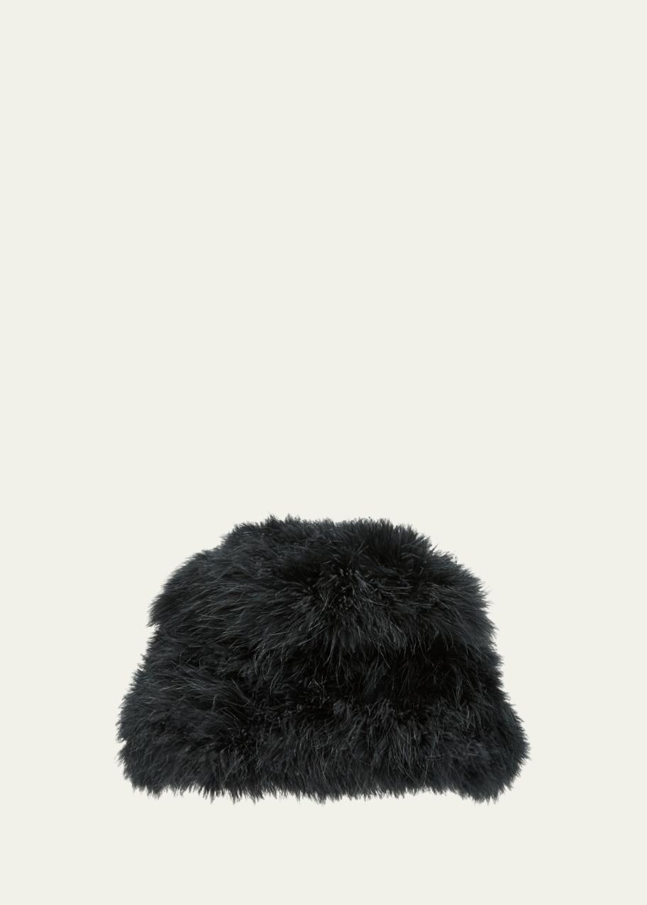 Adrienne Landau Maribou Faux Fur Bucket Hat - Bergdorf Goodman display picture 1