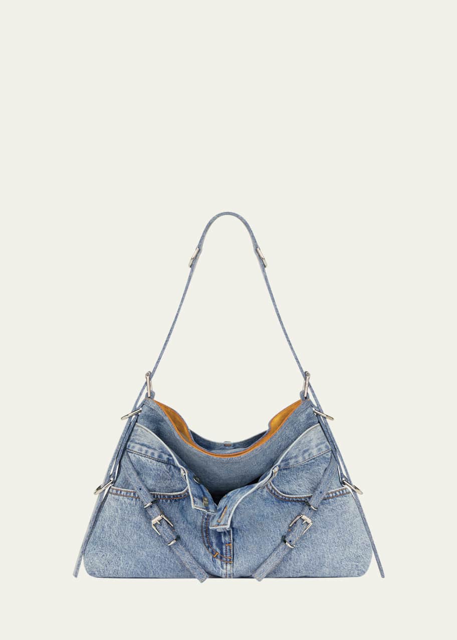 Givenchy Medium Voyou Shoulder Bag in Boyfriend Denim - Bergdorf