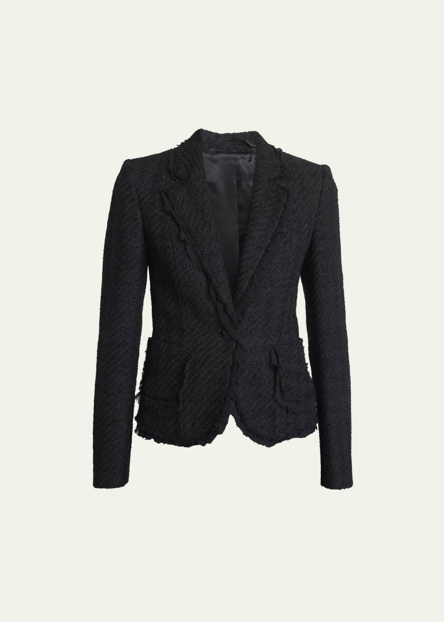 ジャケット Givenchy Short tweed jacket with 4G detail Givenchy Cropped Tweed Jacket | Neutrals | FARFETCH