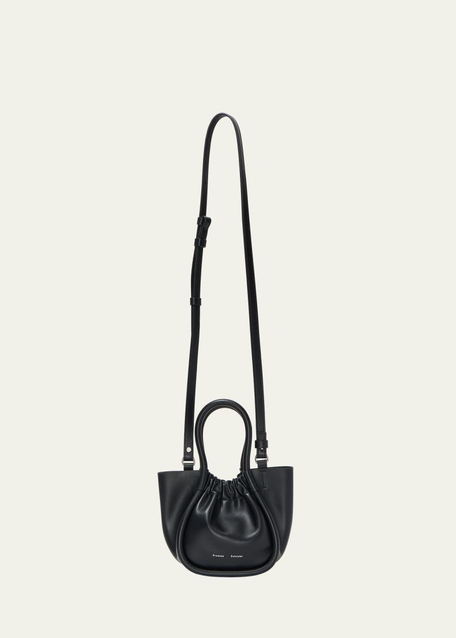 Image 1 of 1: XS Ruched Leather Tote Bag