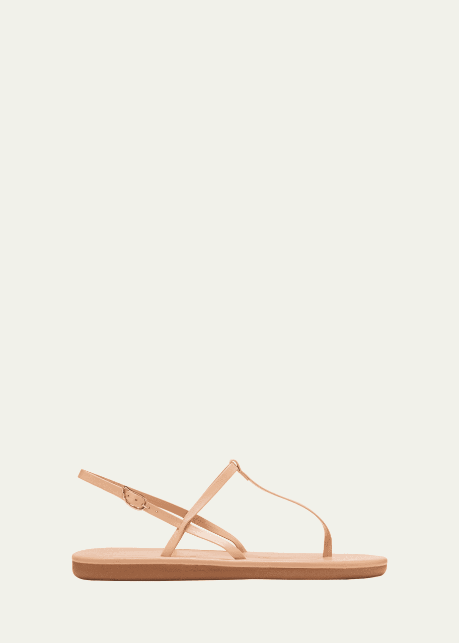 Image 1 of 1: Lito Leather Thong Slingback Sandals