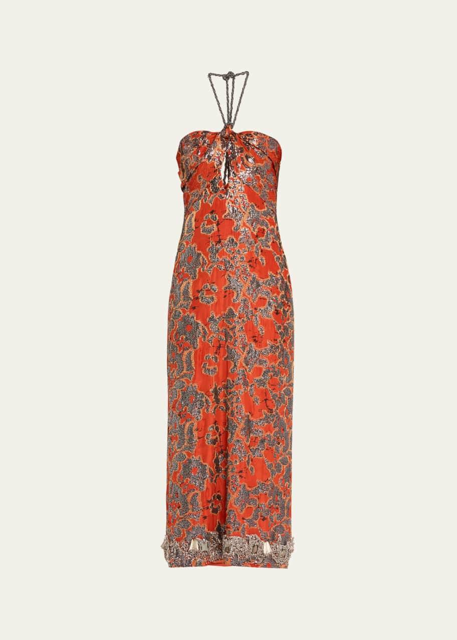 jaded london leopard halter mini dress Shop Leopard Metallic Mirage Mini Dress | Jaded London