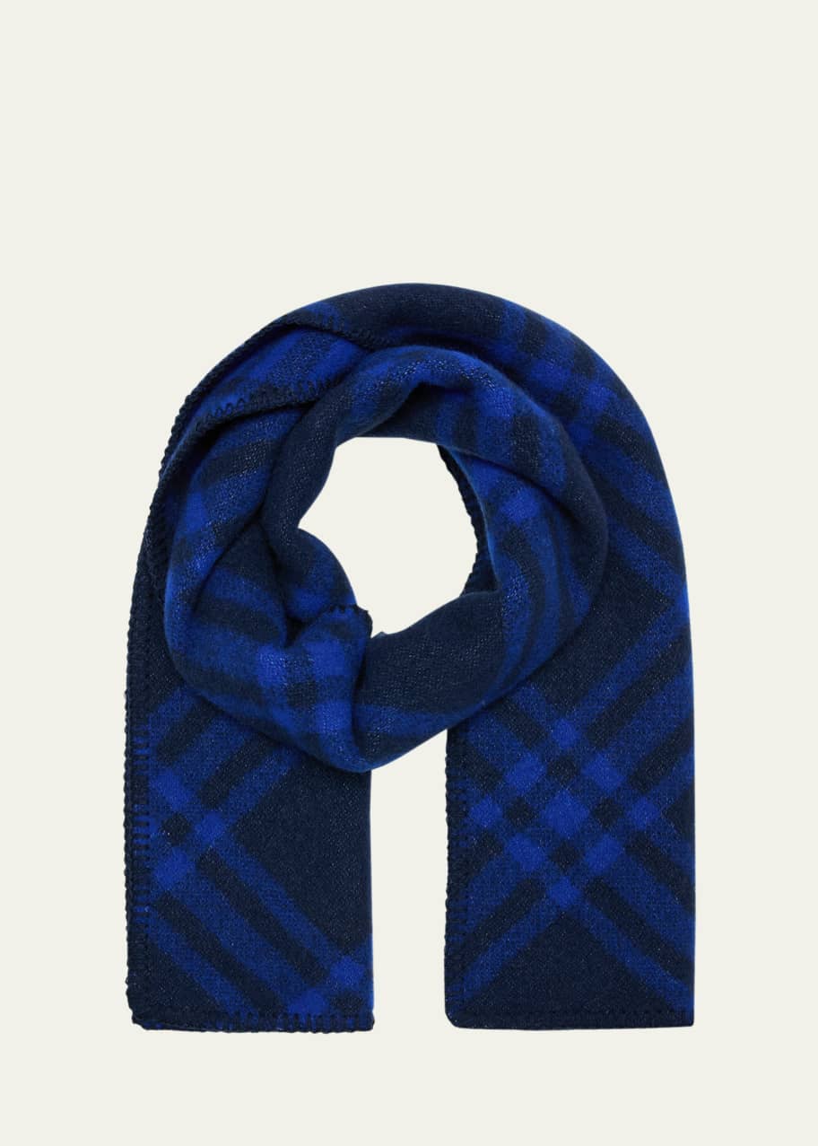 BURBERRY - Txt Wool Scarf