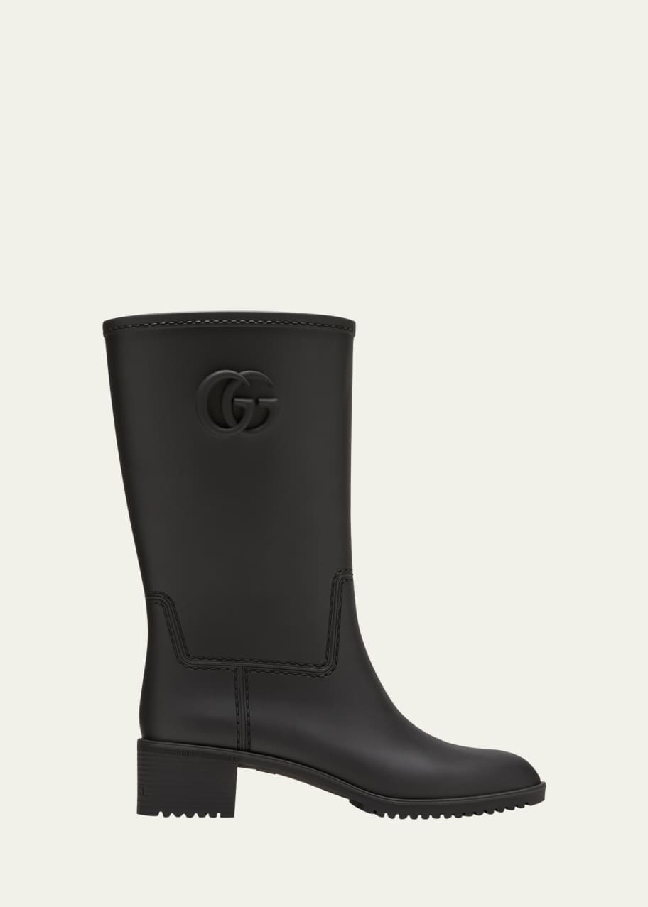 Gucci GG Rubber Rain Boots - Bergdorf Goodman