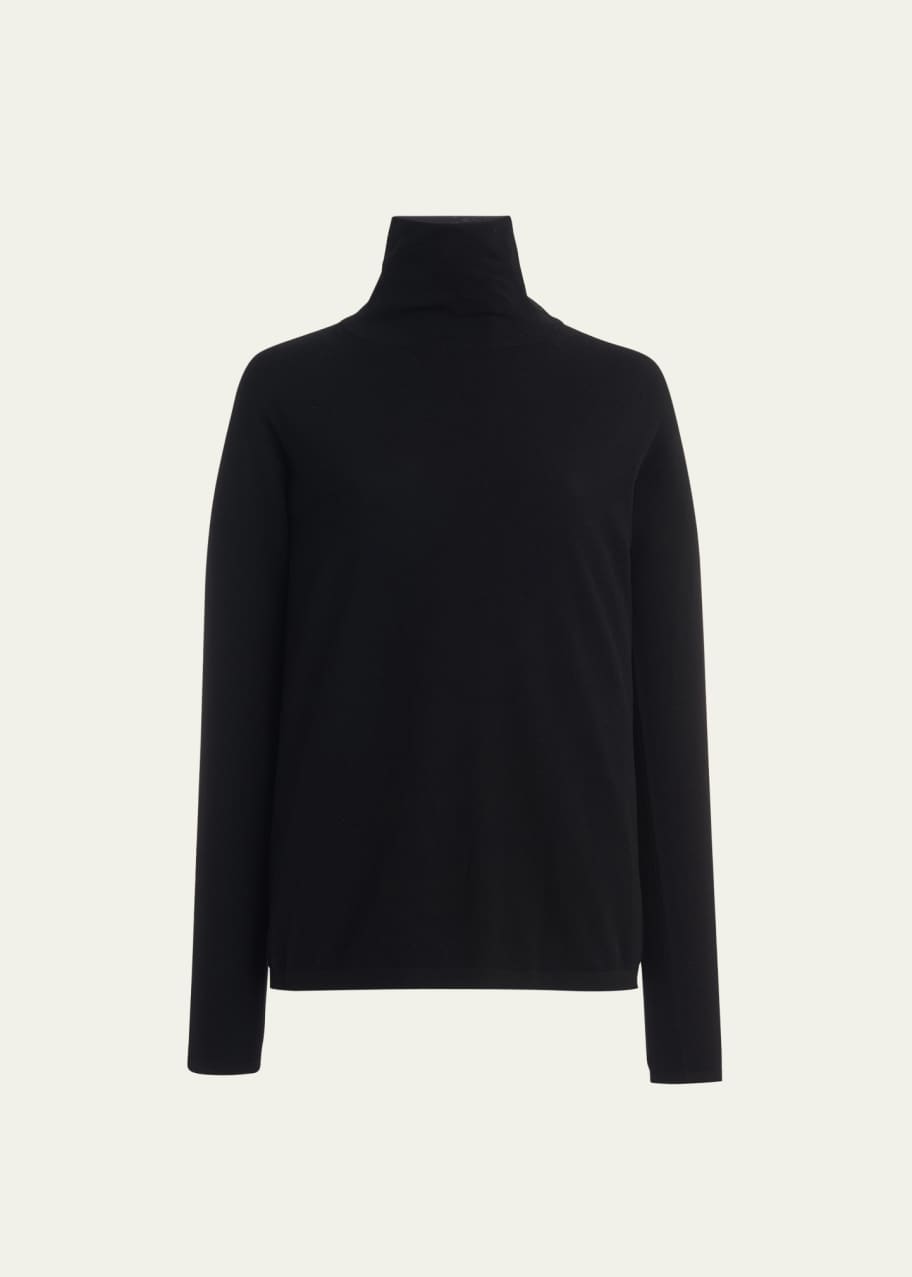 Image 1 of 1: Turtleneck Wool Sweater