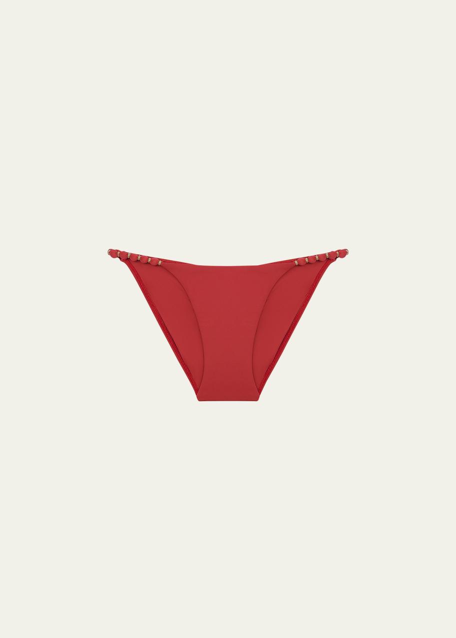 Vix Solid Beads Full Bikini Bottoms - Bergdorf Goodman