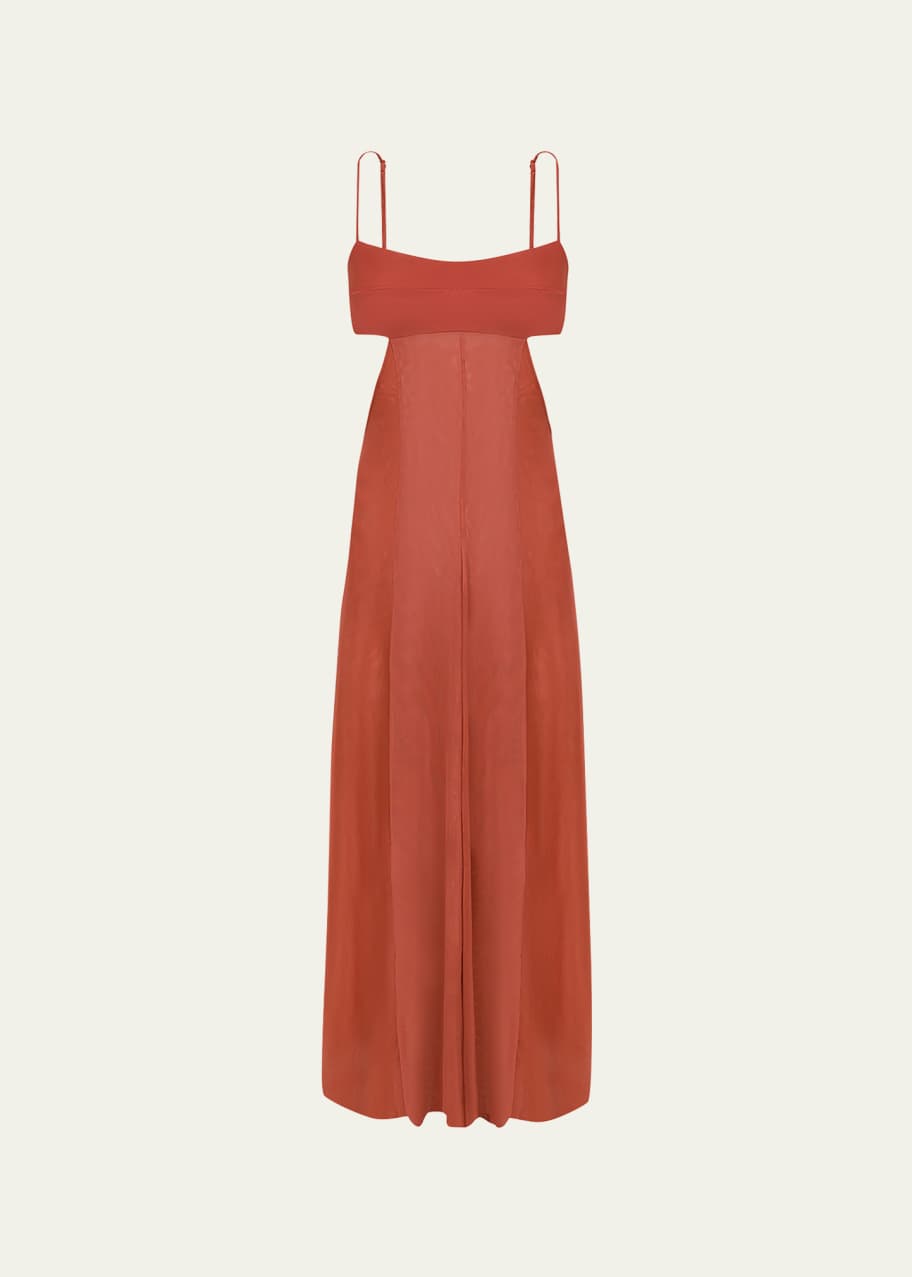 Vix Solid Melinda Cutout Maxi Dress - Bergdorf Goodman