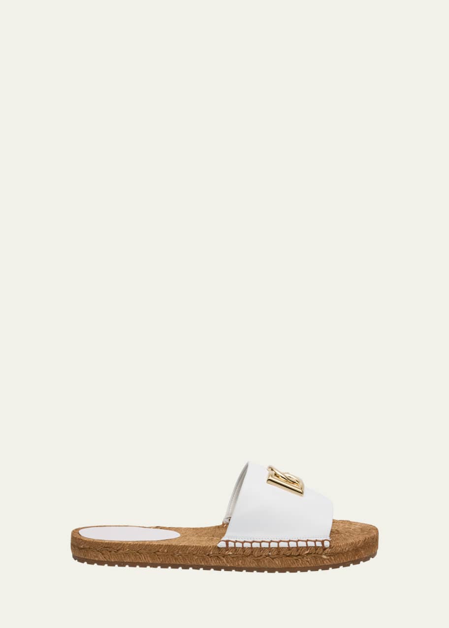 Dolce&Gabbana DG Medallion Napa Espadrille Sandals - Bergdorf Goodman