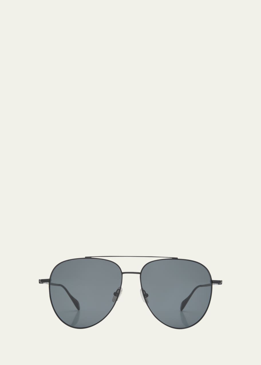 Ferragamo Prisma Oversized Metal Aviator Sunglasses