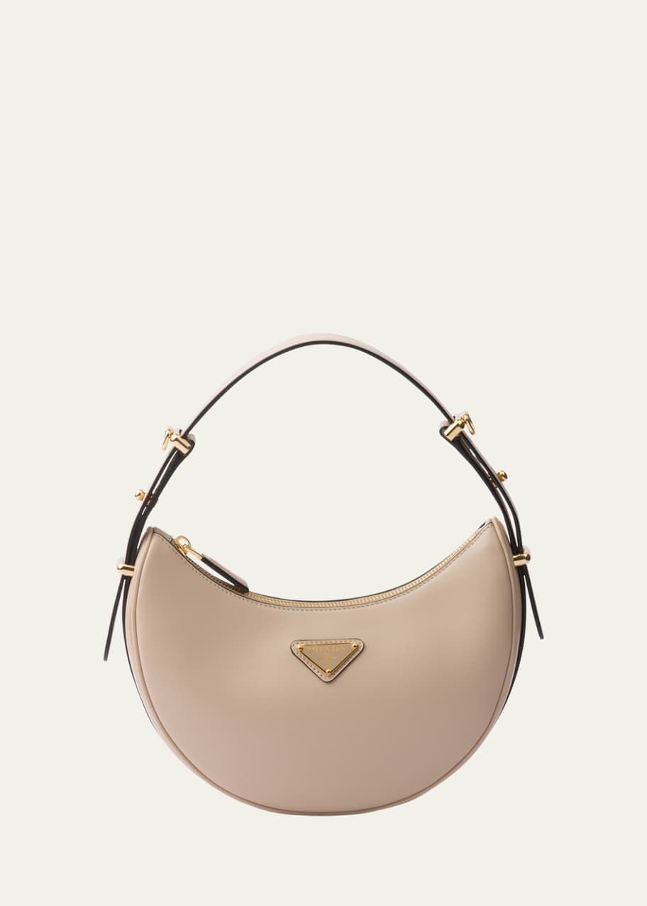 Image 1 of 1: Zip Calf Leather Shoulder Bag