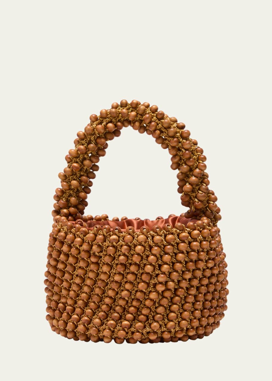 Cora Mini Beaded Top Handle Bag