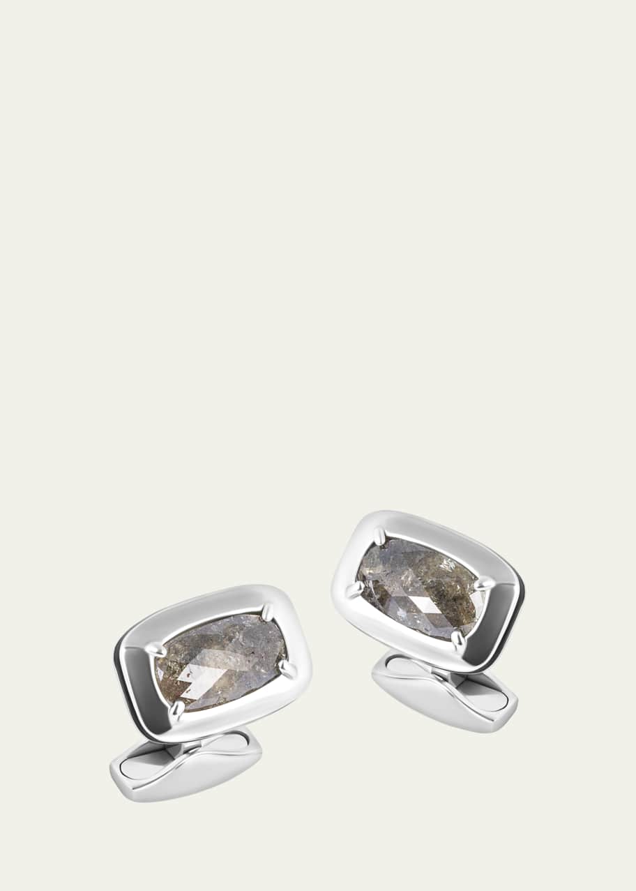 Tateossian Men's Central Claw Grey Diamond Cufflinks - Bergdorf