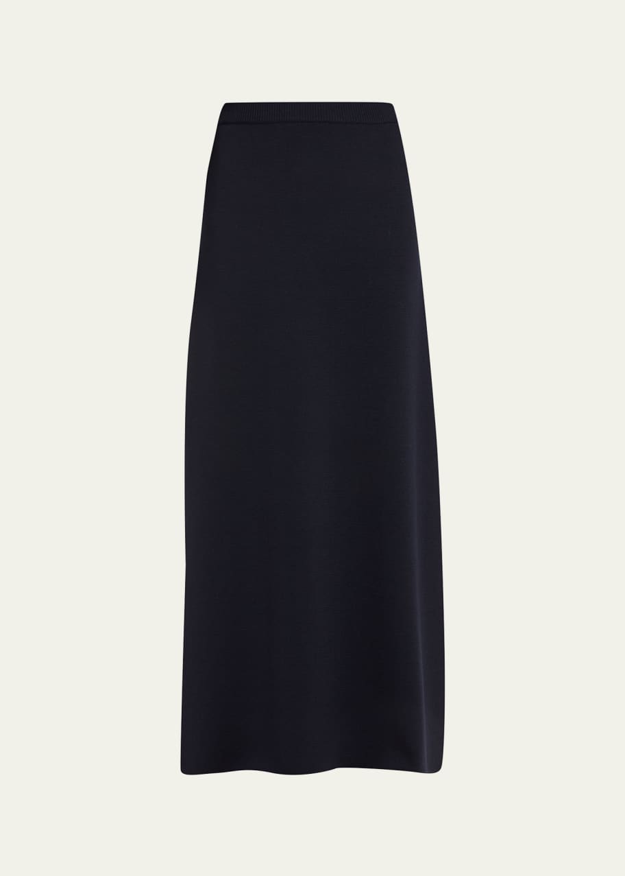 Image 1 of 1: Gattoni Slit-Hem Maxi Skirt