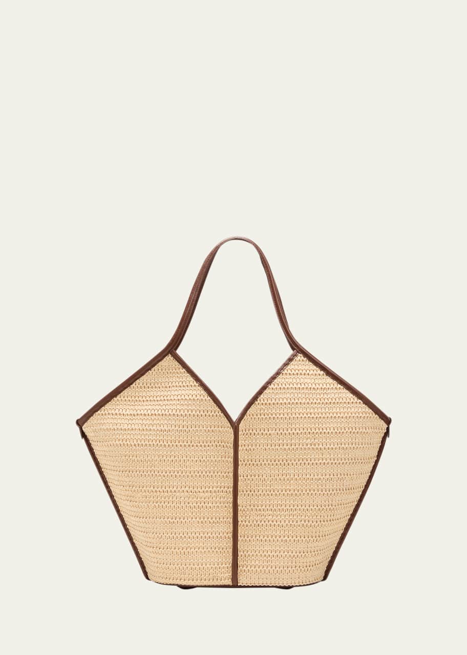 Image 1 of 1: Calella Raffia Tote Bag