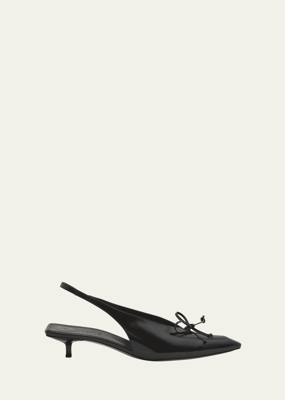 【JACQUEMUS】Les Slingbacks Cubisto 40mm パンプス Jacquemus Les Slingbacks Cubisto Leather Pumps - Bergdorf