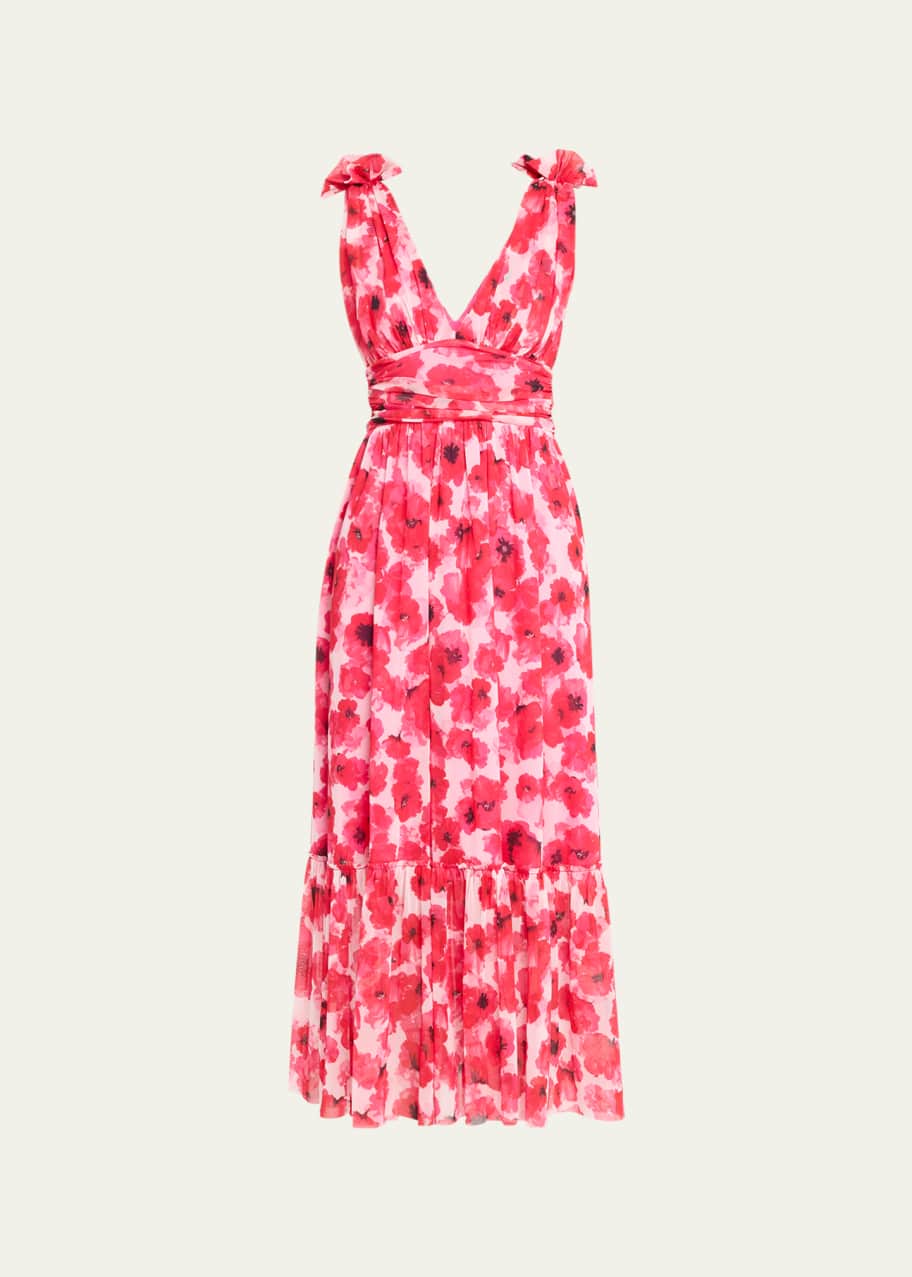 chinese dress ladies Printed Batwing Sleeve Dress main image 0