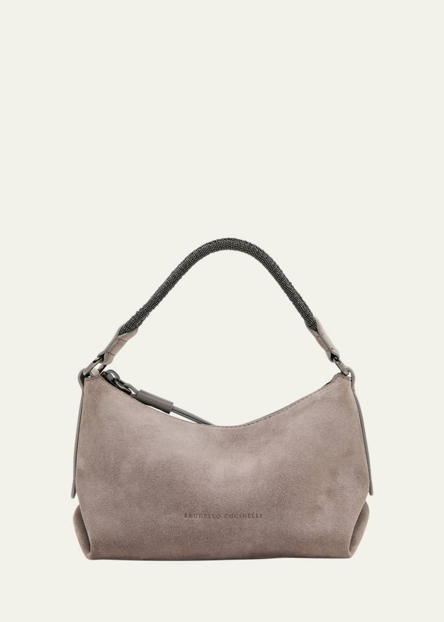 Brunello Cucinelli Mini Monili Suede Shoulder Bag - Bergdorf