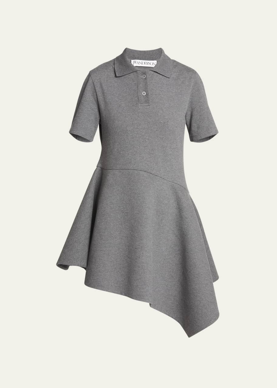 JW ANDERSON｜DRESSES (SHORT SLEEVE ASYMMETRIC POLO DRESS JW Anderson Asymmetric Polo Dress - Black – The Frankie Shop